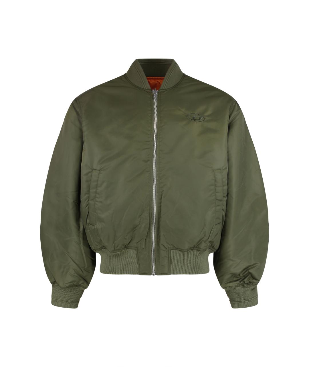 DIESEL Зеленая полиэстеровая куртка, фото 1