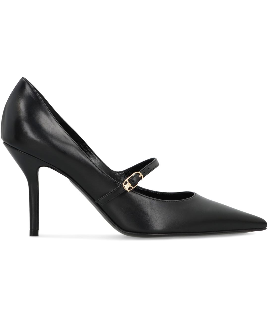 CELINE Черные кожаные туфли, фото 2