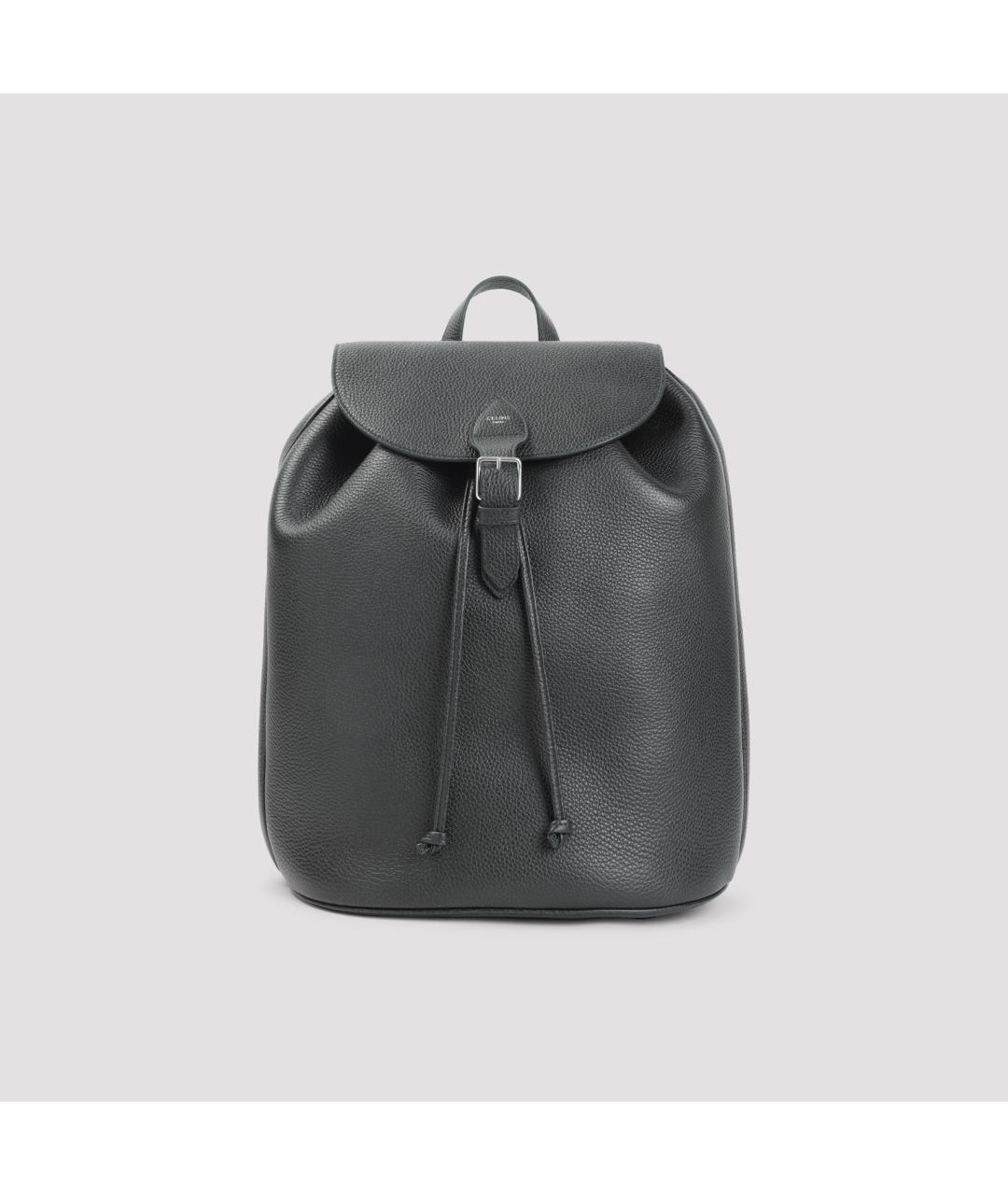 CELINE Черный кожаный рюкзак, фото 2