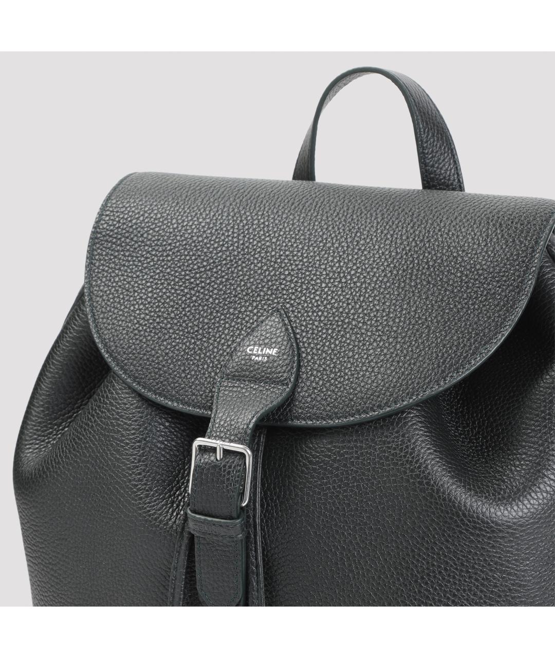 CELINE Черный кожаный рюкзак, фото 4