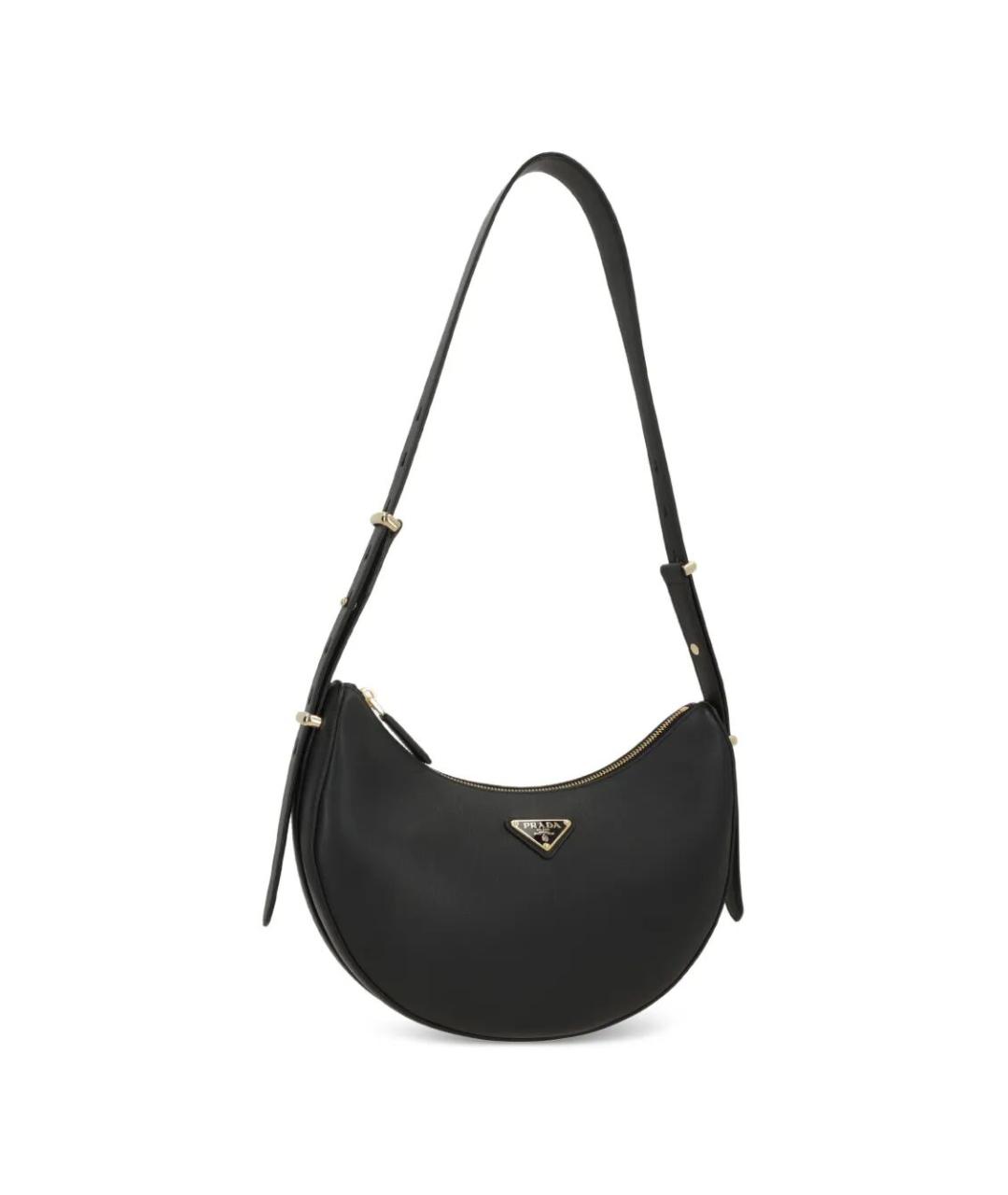 PRADA Черная кожаная сумка через плечо, фото 2
