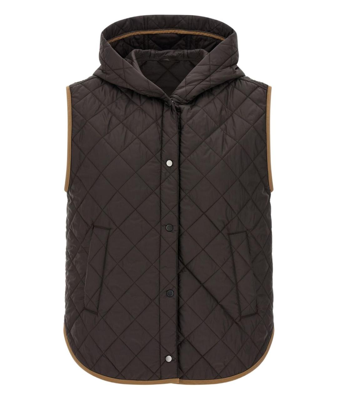 BRUNELLO CUCINELLI Антрацитовый полиамидовый жилет, фото 1