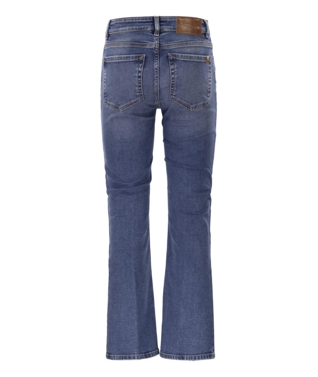 WEEKEND MAX MARA Синие хлопковые прямые джинсы, фото 2