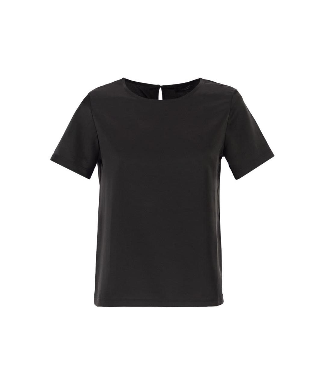 WEEKEND MAX MARA Черная полиэстеровая футболка, фото 1