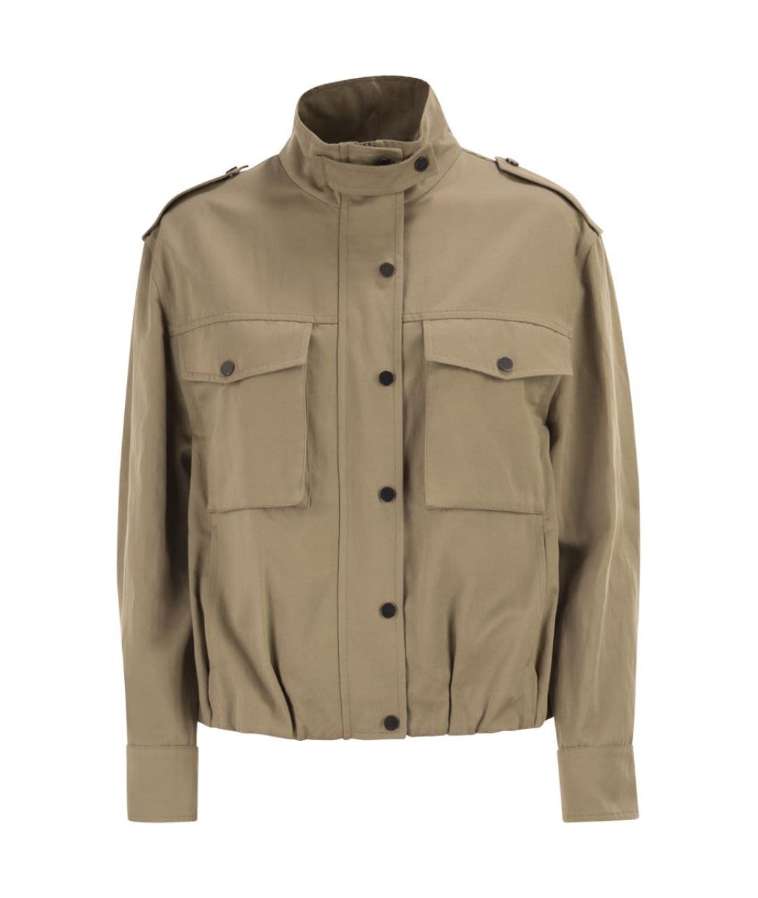 BRUNELLO CUCINELLI Бежевая хлопковая куртка, фото 1