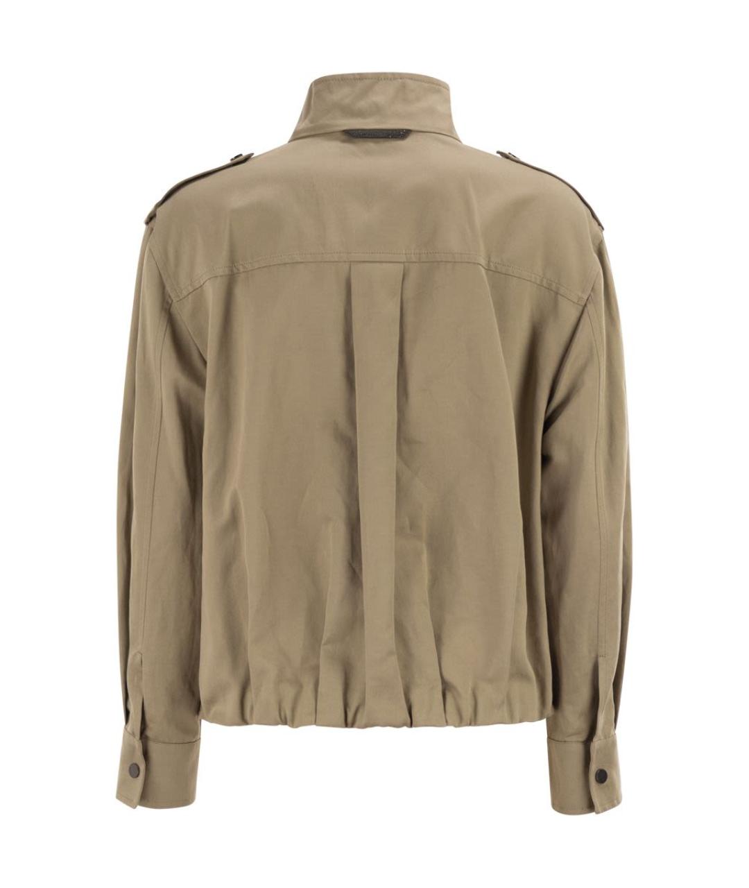BRUNELLO CUCINELLI Бежевая хлопковая куртка, фото 2
