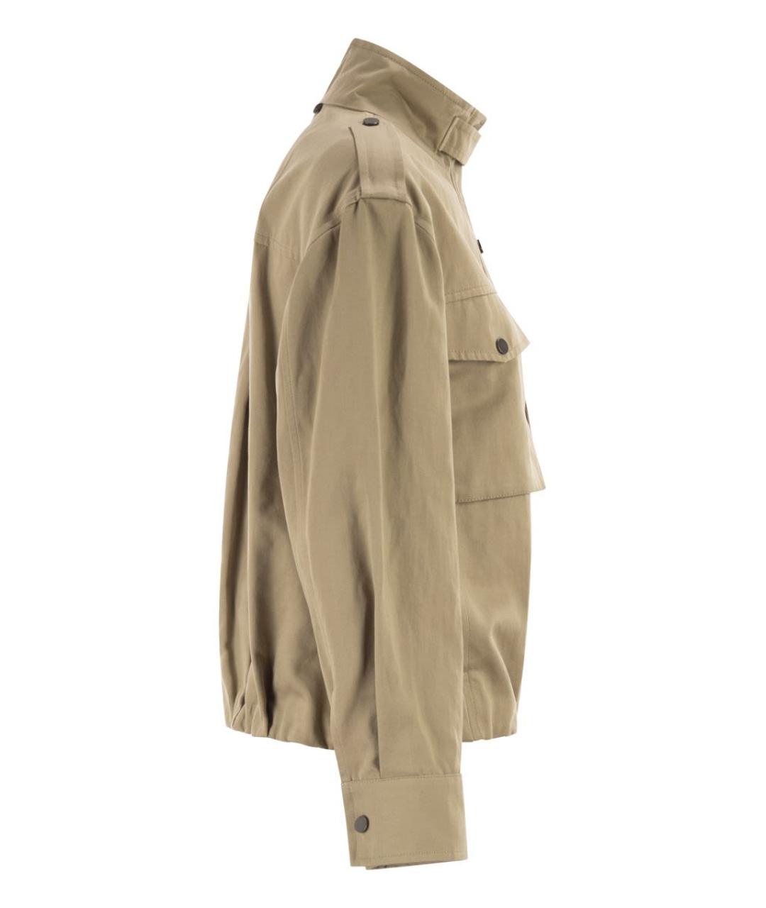 BRUNELLO CUCINELLI Бежевая хлопковая куртка, фото 3
