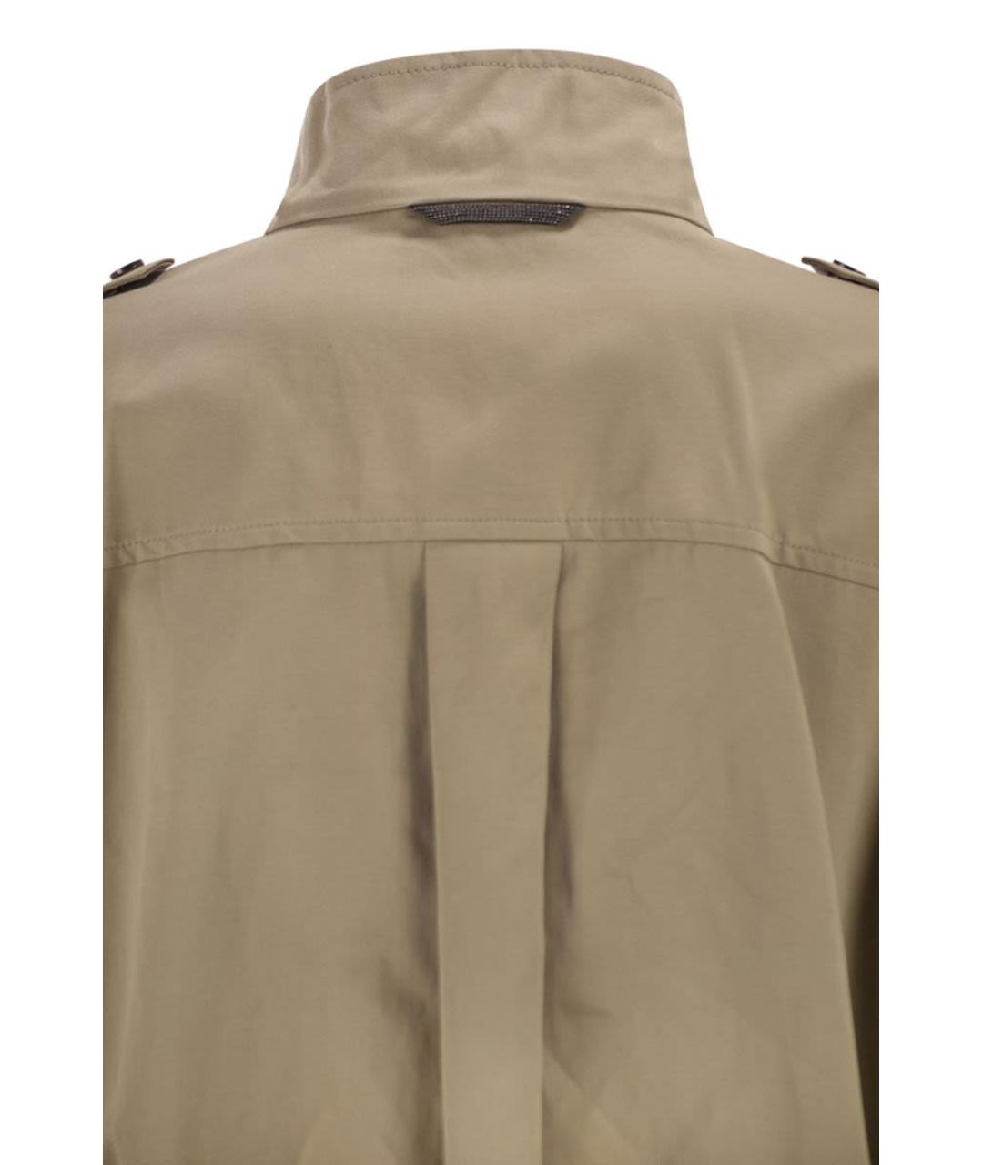 BRUNELLO CUCINELLI Бежевая хлопковая куртка, фото 4