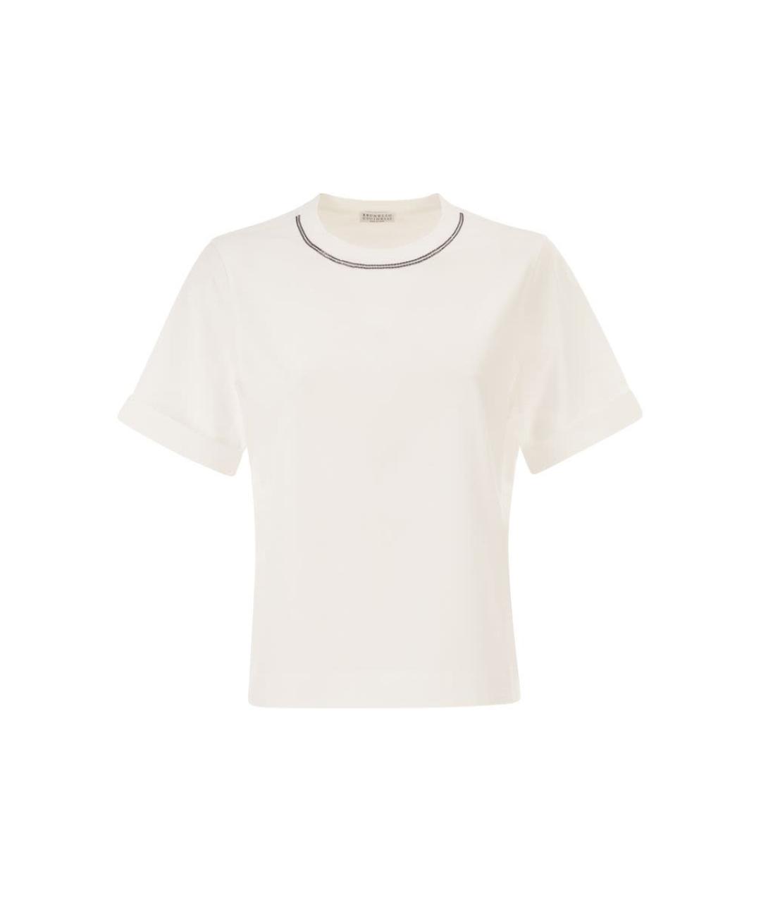 BRUNELLO CUCINELLI Белая футболка, фото 1