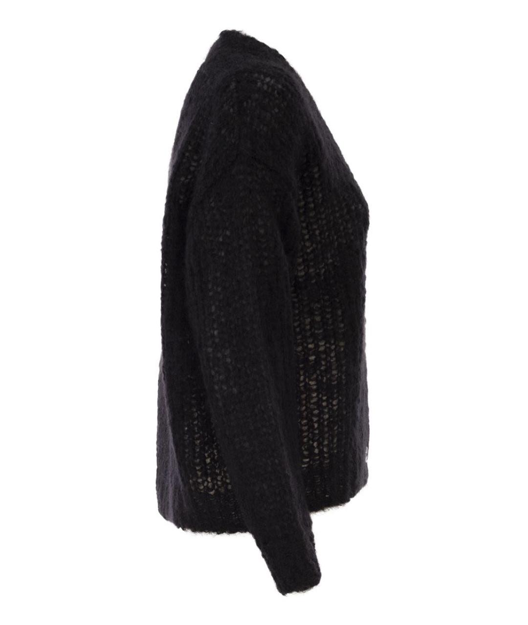 WEEKEND MAX MARA Черный шерстяной кардиган, фото 3