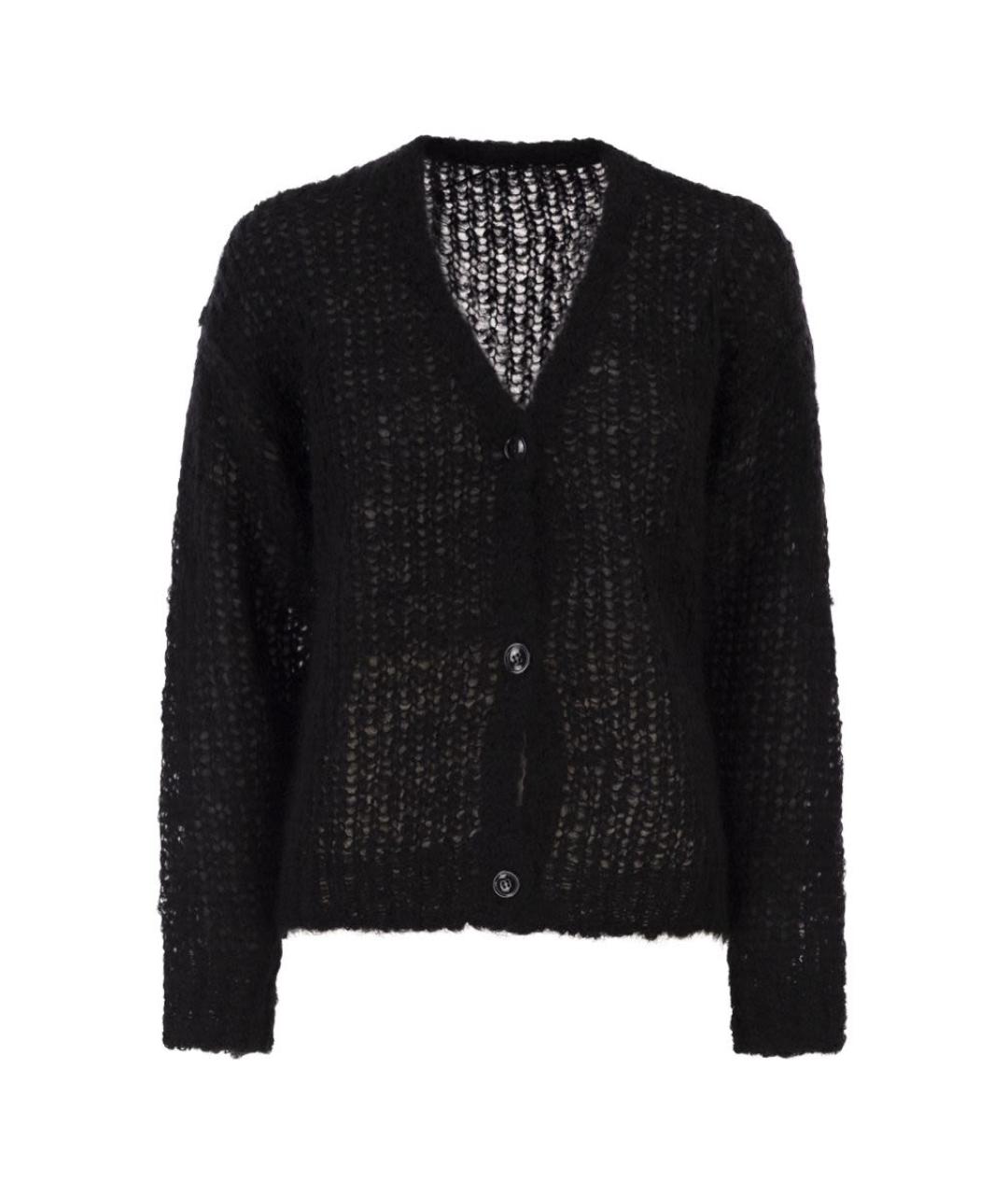 WEEKEND MAX MARA Черный шерстяной кардиган, фото 1