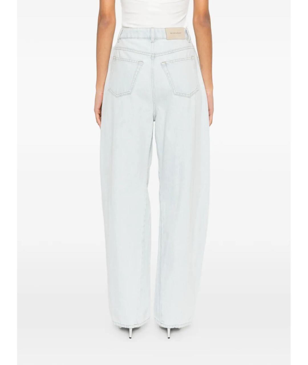 GIVENCHY Голубые хлопковые прямые джинсы, фото 4