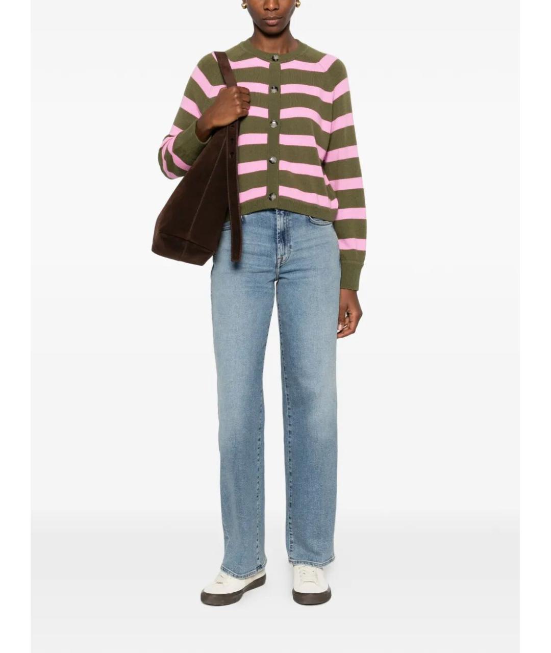 7 FOR ALL MANKIND Синие хлопковые прямые джинсы, фото 2