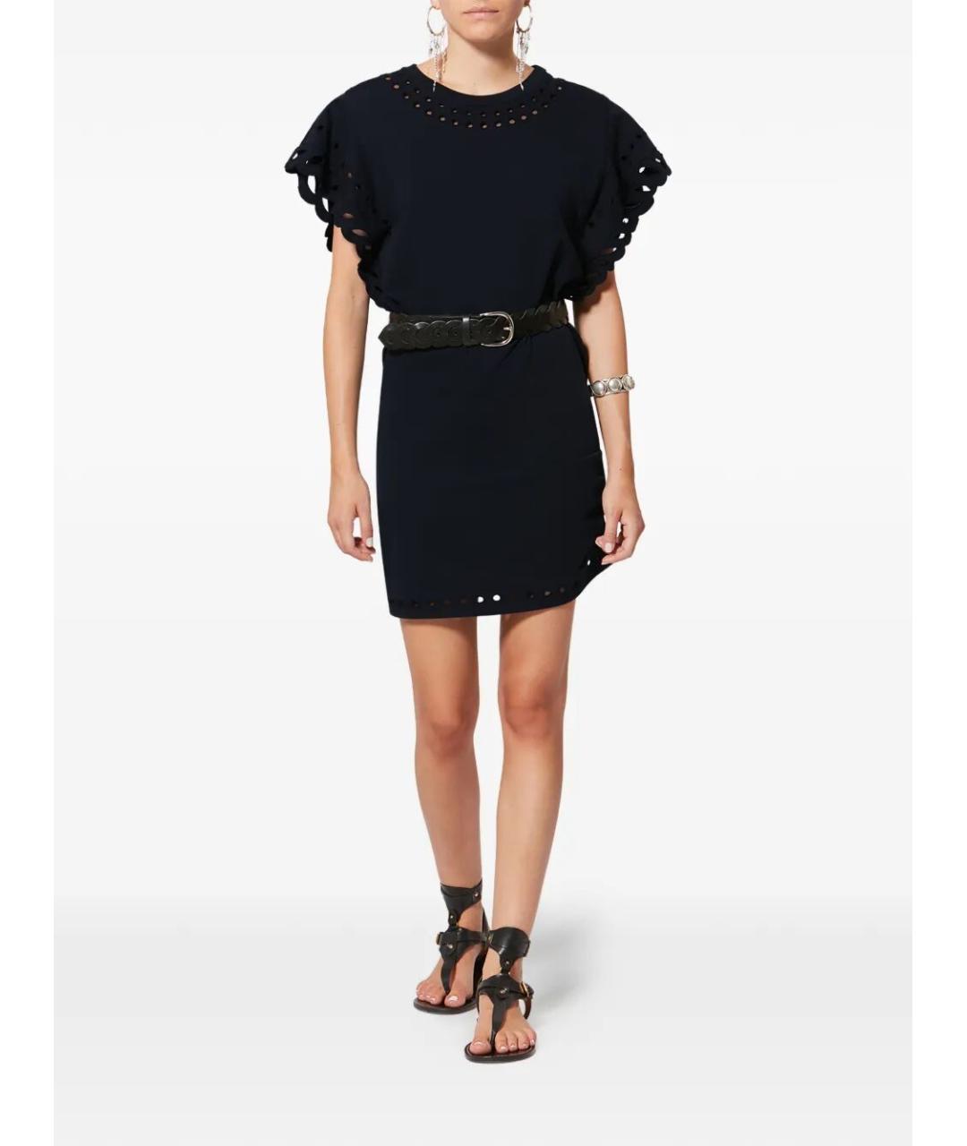 ISABEL MARANT Черное хлопковое повседневное платье, фото 2