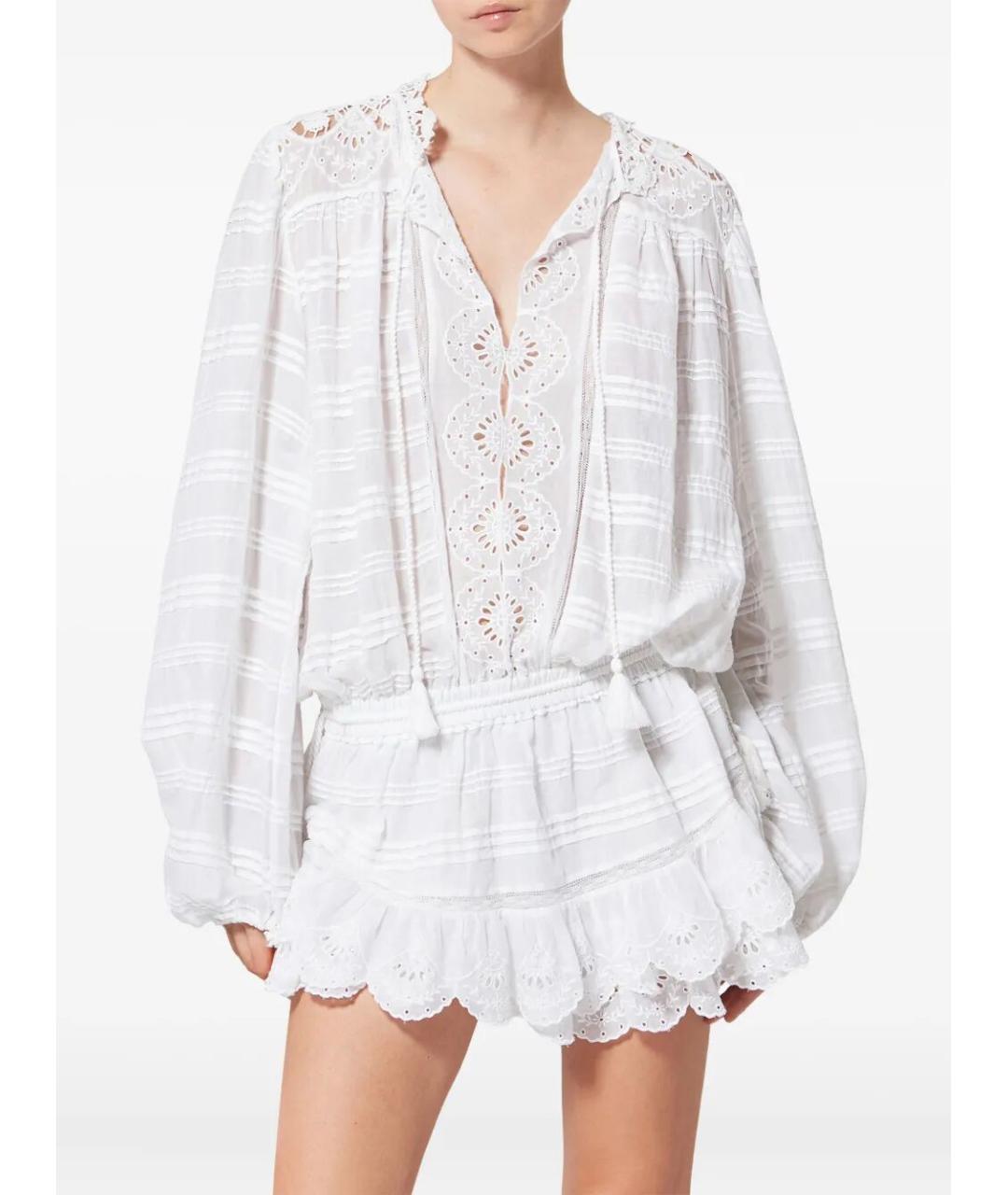 ISABEL MARANT Белое хлопковое повседневное платье, фото 2