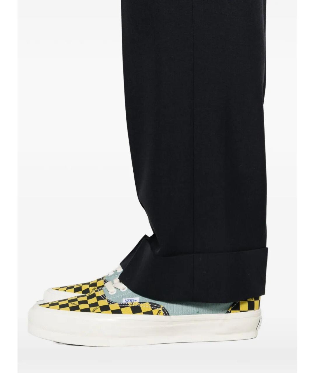 VALENTINO Синие шерстяные повседневные брюки, фото 5