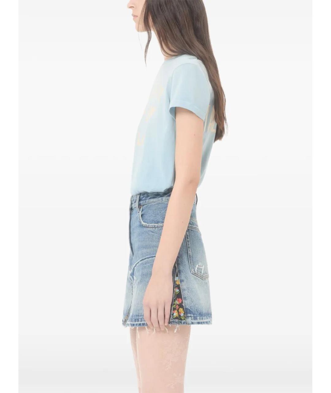 VALENTINO Серая хлопковая футболка, фото 4