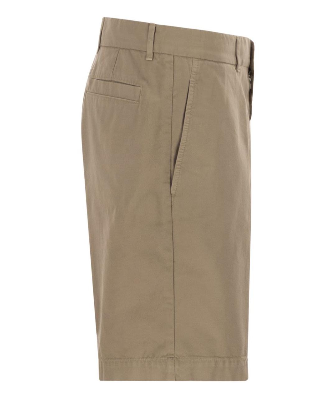 BRUNELLO CUCINELLI Бежевые хлопковые шорты, фото 3