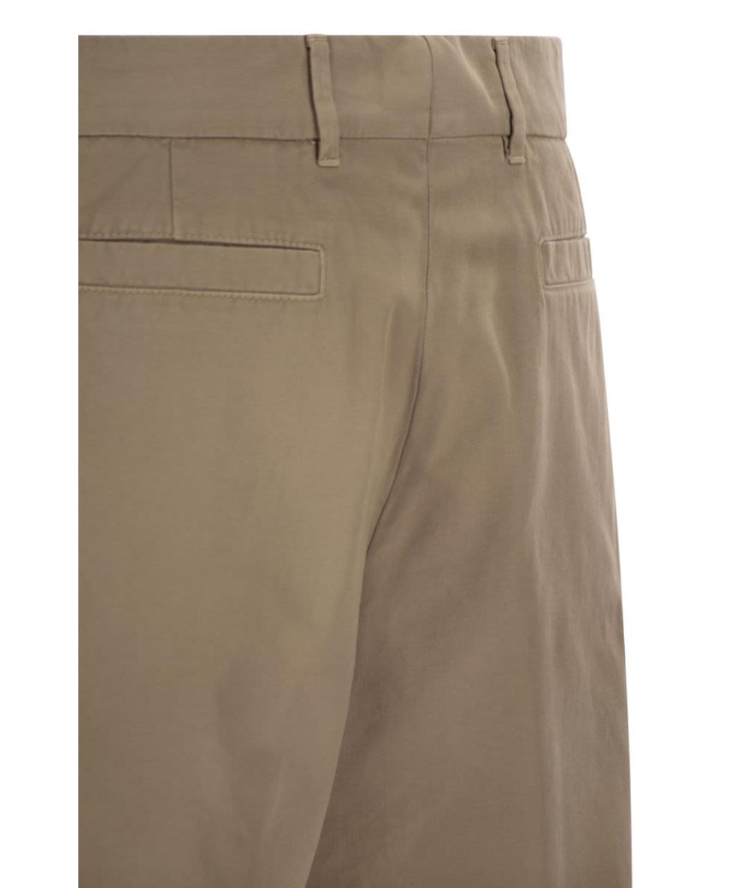 BRUNELLO CUCINELLI Бежевые хлопковые шорты, фото 4