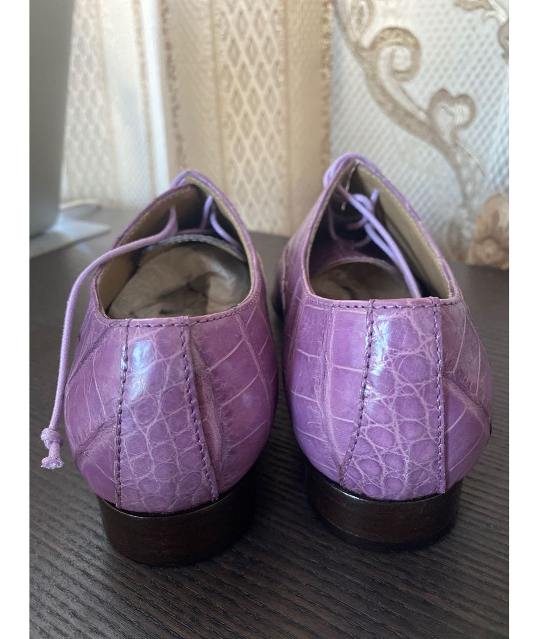 ZILLI Розовые ботинки из экзотической кожи, фото 4