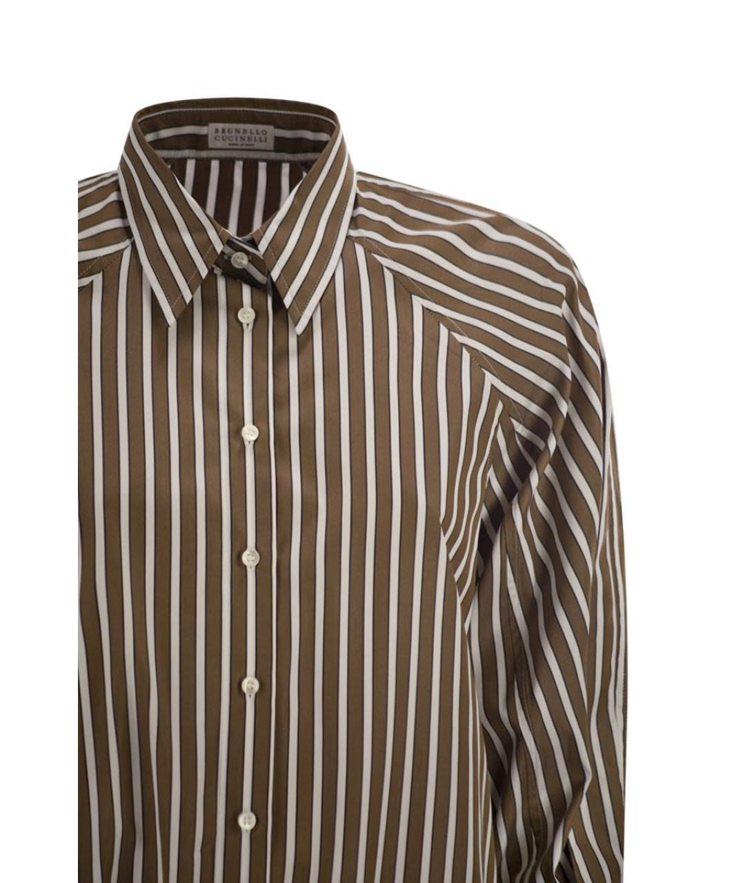 BRUNELLO CUCINELLI Коричневая рубашка, фото 4