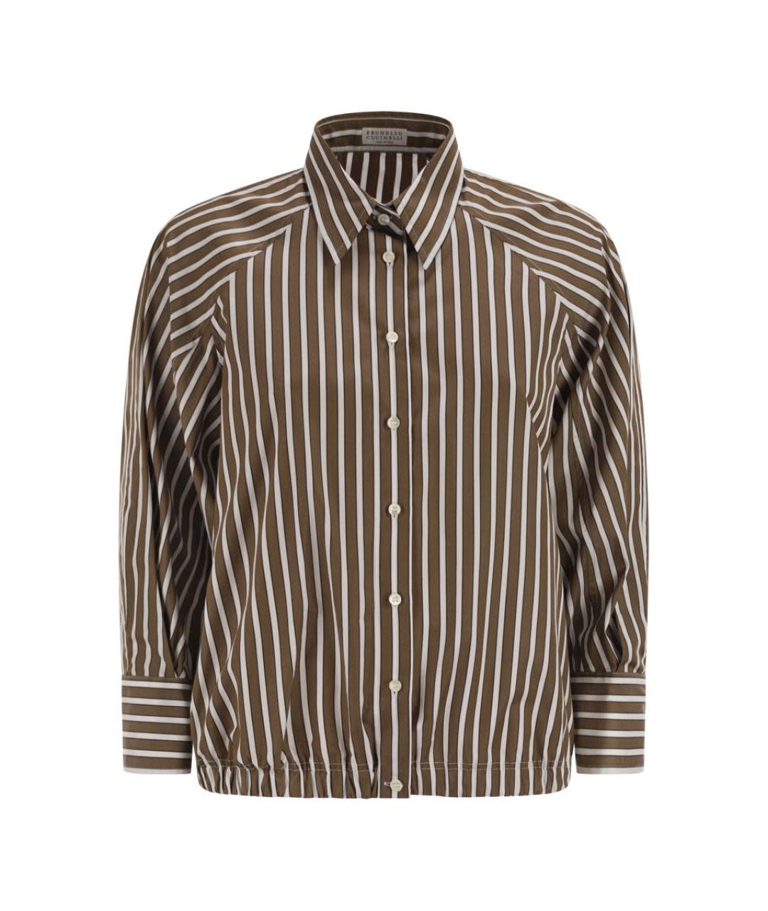 BRUNELLO CUCINELLI Коричневая рубашка, фото 1