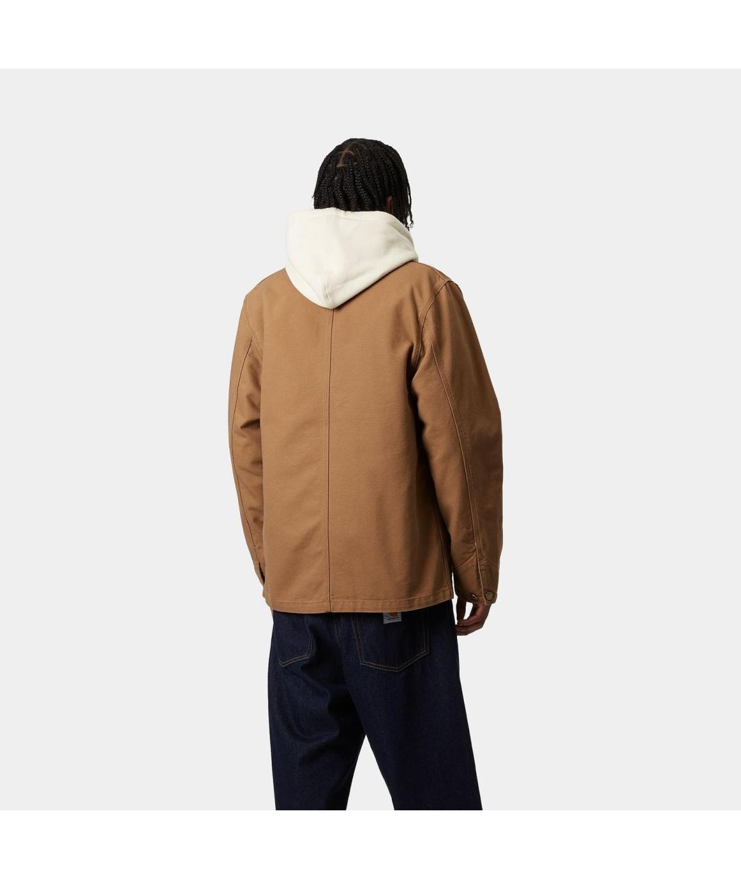 CARHARTT WIP Коричневая хлопковая куртка, фото 4