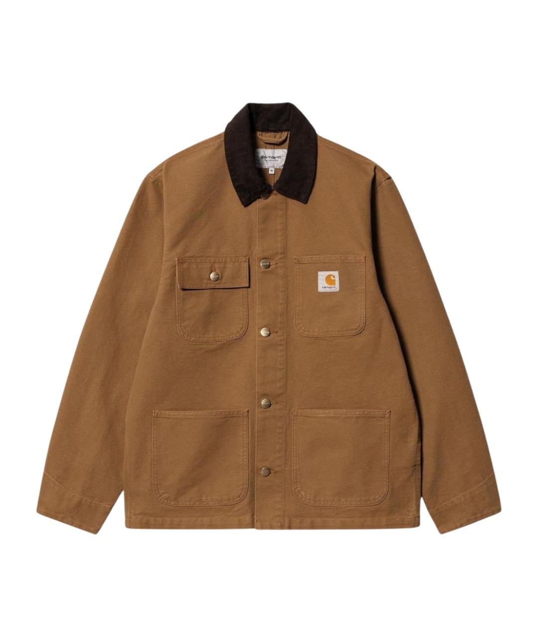 CARHARTT WIP Коричневая хлопковая куртка, фото 1