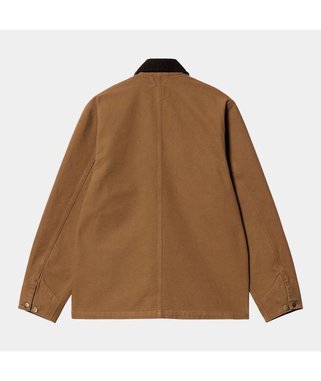 CARHARTT WIP Коричневая хлопковая куртка, фото 2