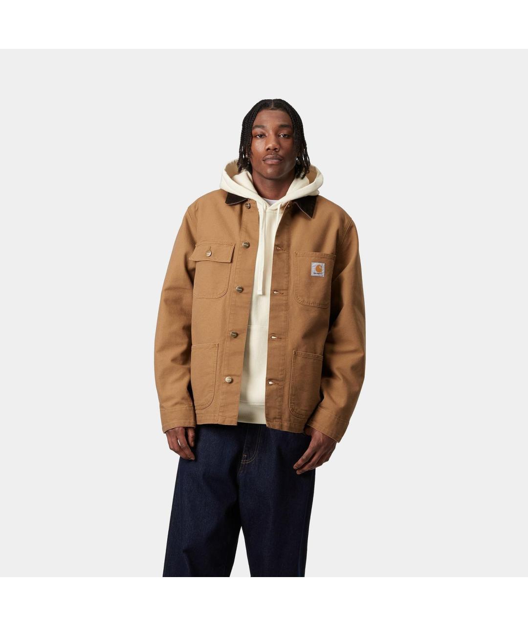 CARHARTT WIP Коричневая хлопковая куртка, фото 3