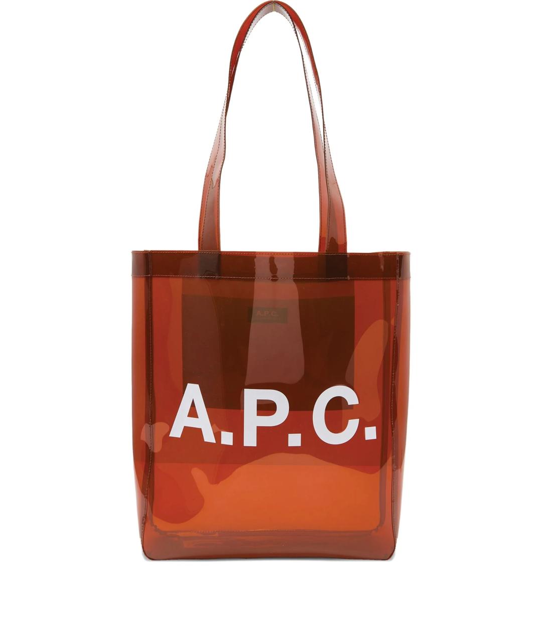 A.P.C. Коричневая сумка тоут, фото 1