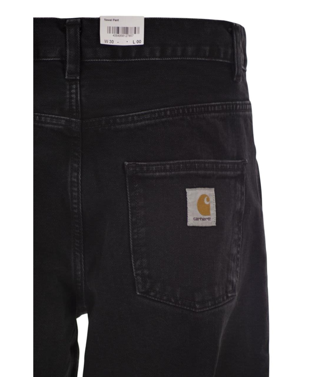 CARHARTT WIP Черные хлопковые прямые джинсы, фото 4