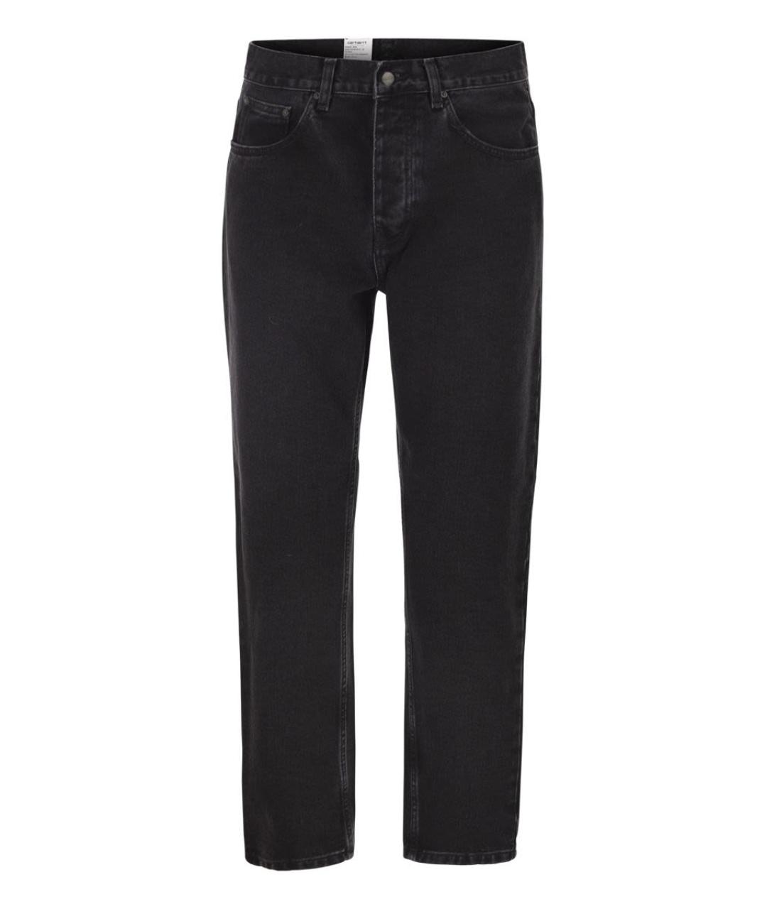 CARHARTT WIP Черные хлопковые прямые джинсы, фото 1