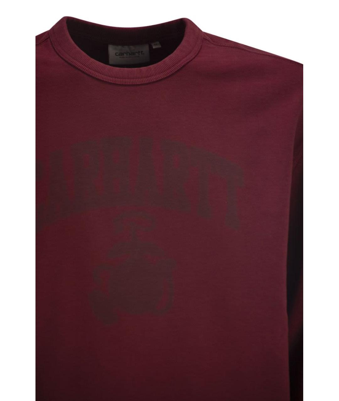CARHARTT WIP Бордовый хлопковый джемпер / свитер, фото 4
