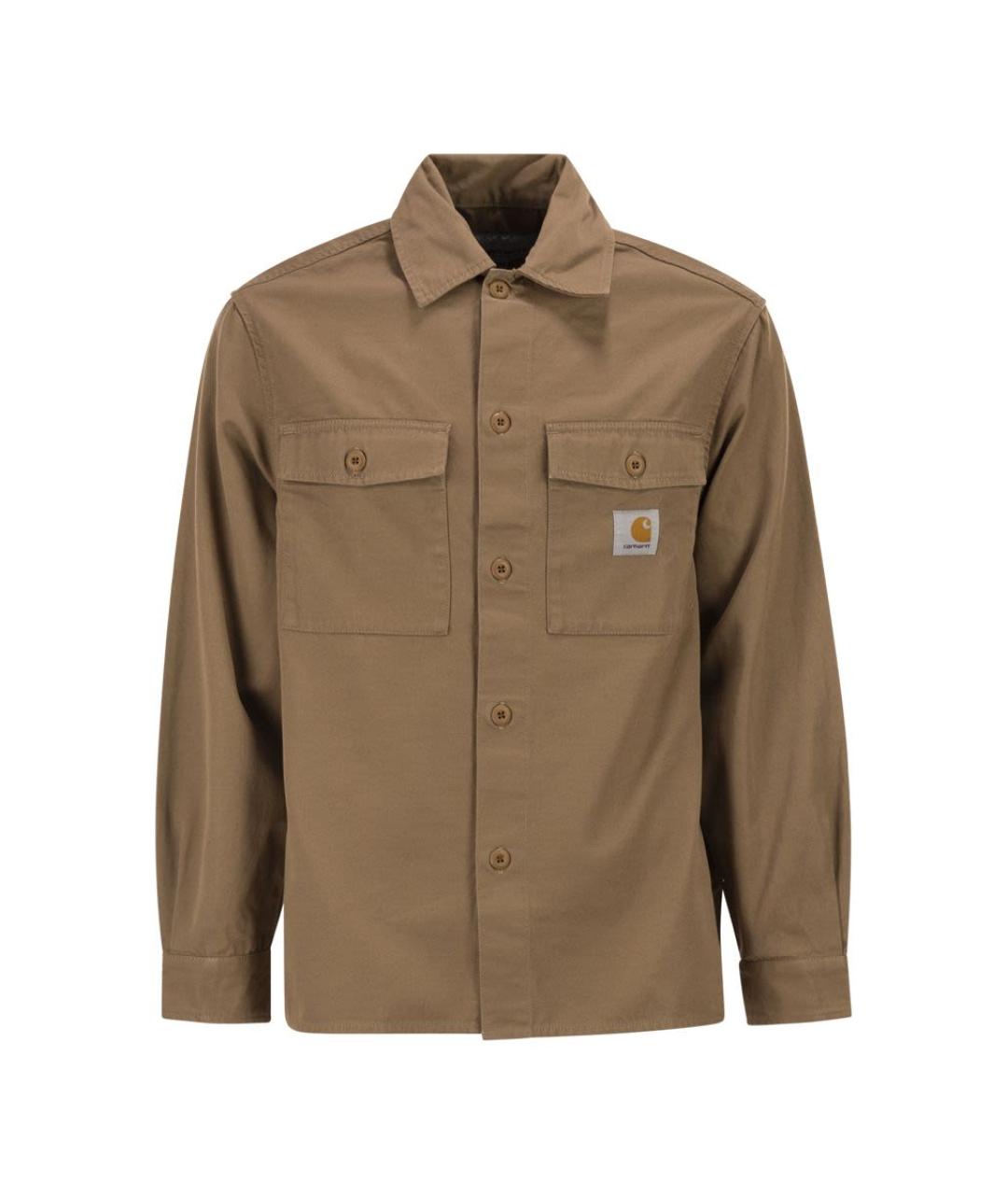 CARHARTT WIP Коричневая хлопковая куртка, фото 1