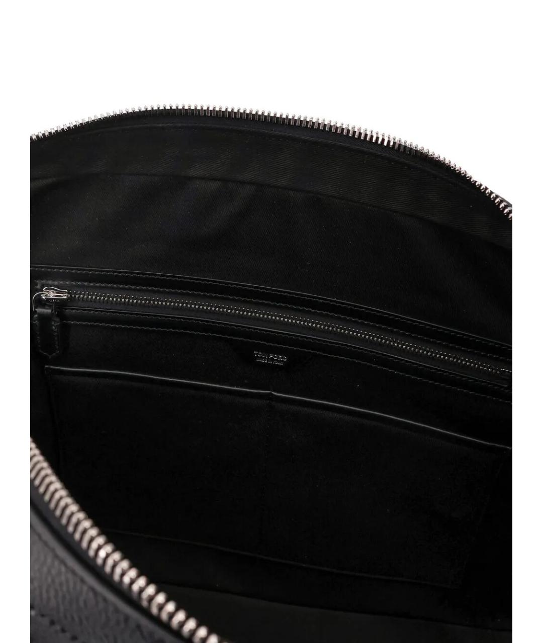 TOM FORD Черная кожаная сумка на плечо, фото 4