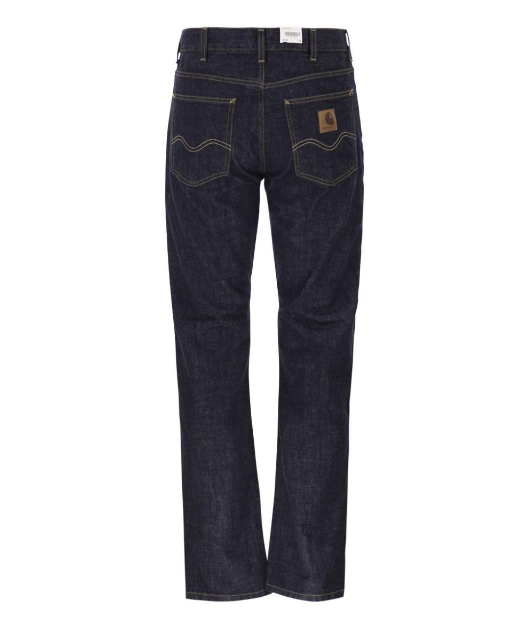 CARHARTT WIP Синие хлопковые прямые джинсы, фото 2