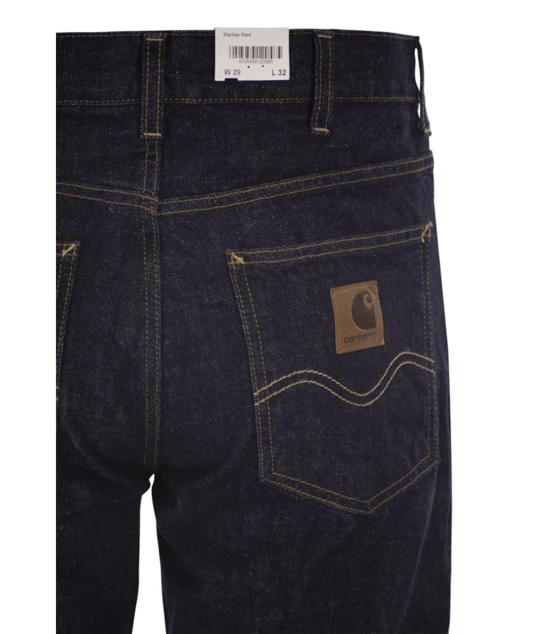 CARHARTT WIP Синие хлопковые прямые джинсы, фото 4