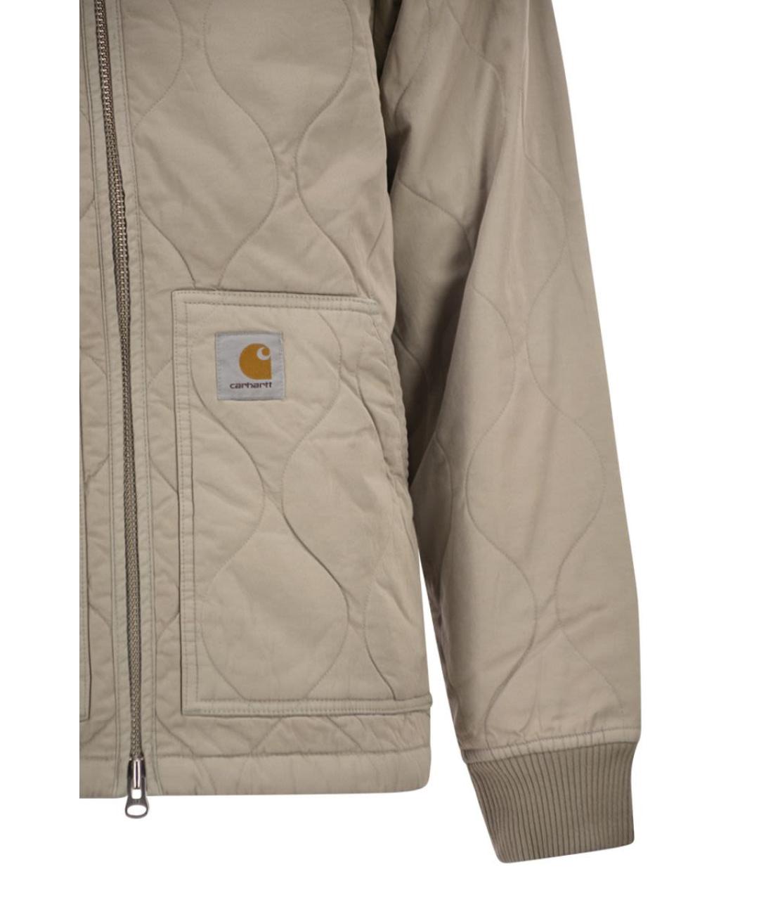 CARHARTT WIP Бежевая хлопковая куртка, фото 4