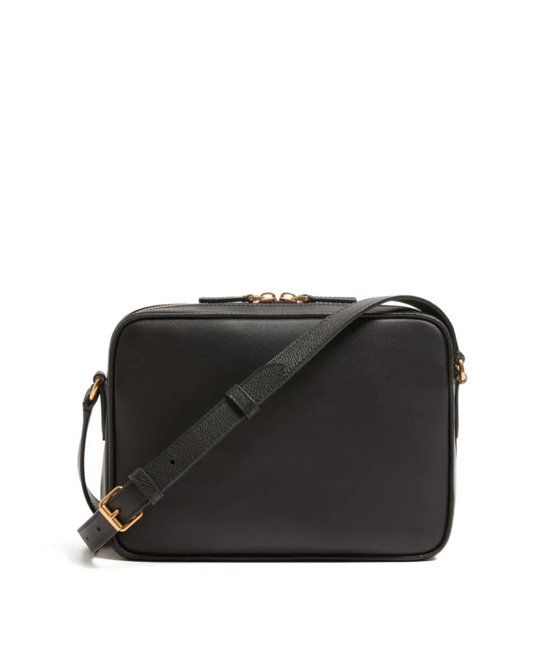 VALENTINO Черная кожаная сумка на плечо, фото 4