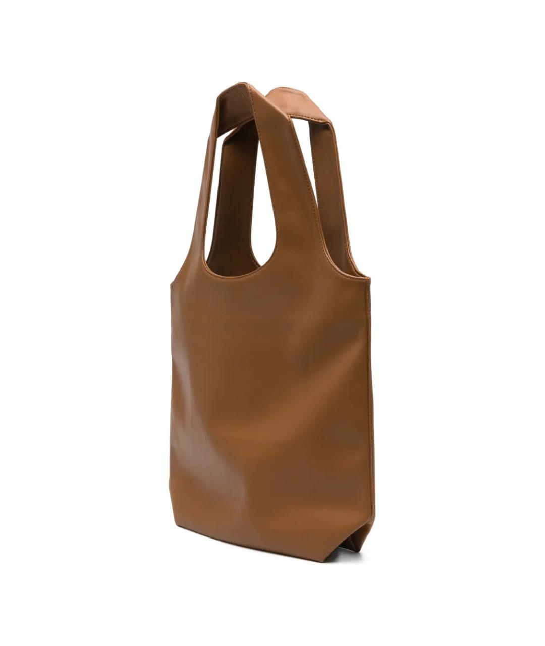 A.P.C. Коричневая сумка тоут из искусственной кожи, фото 3