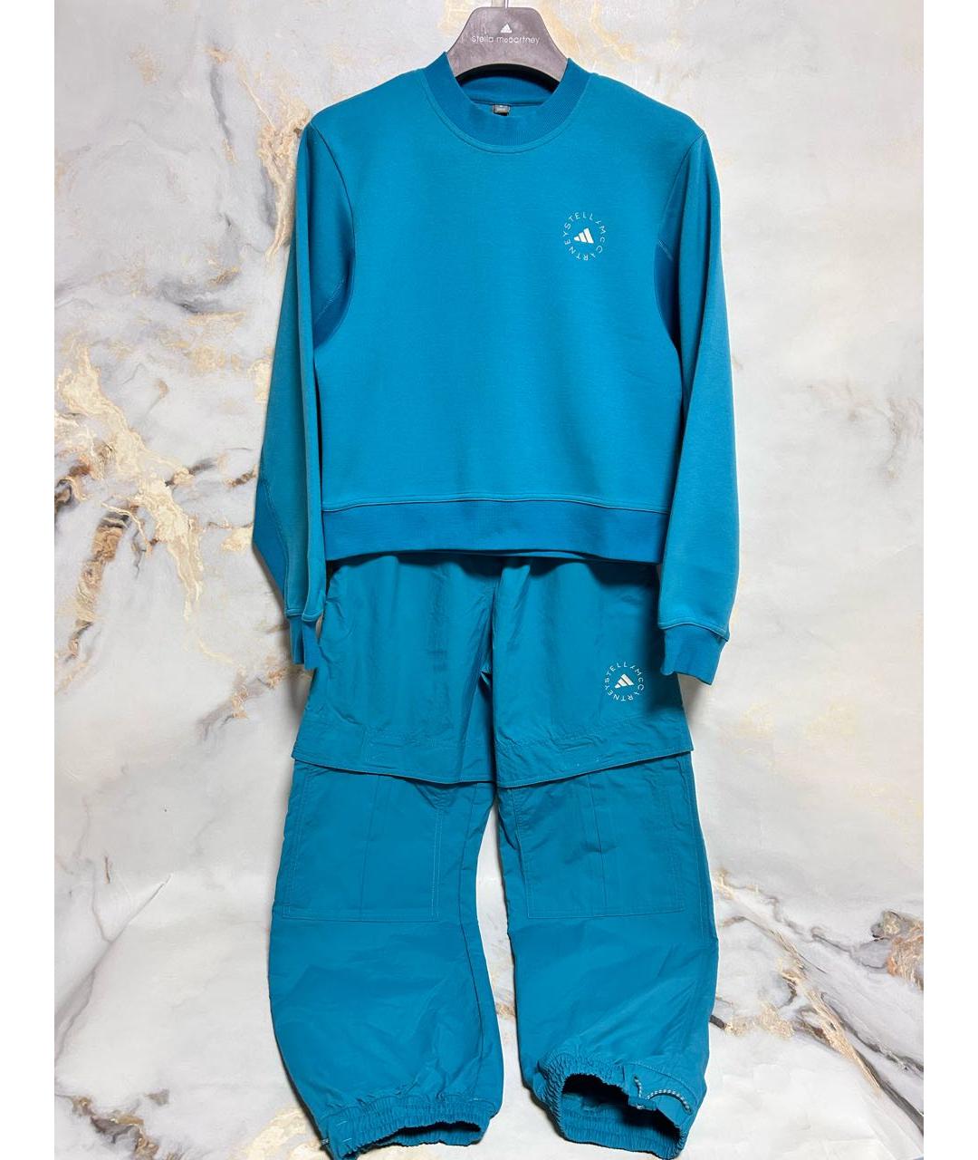 ADIDAS BY STELLA MCCARTNEY Голубые спортивные брюки и шорты, фото 5