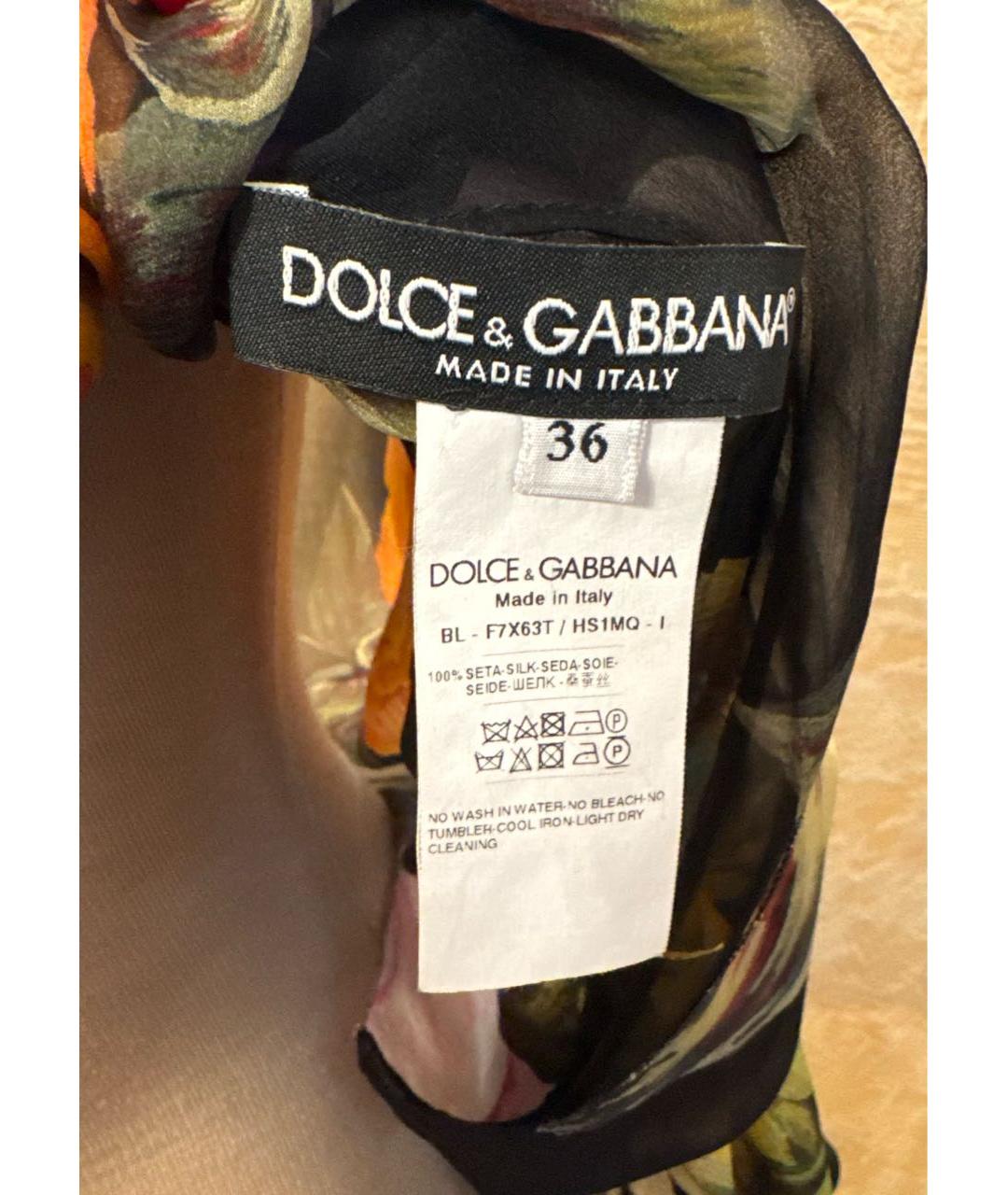 DOLCE&GABBANA Шелковая блузы, фото 5