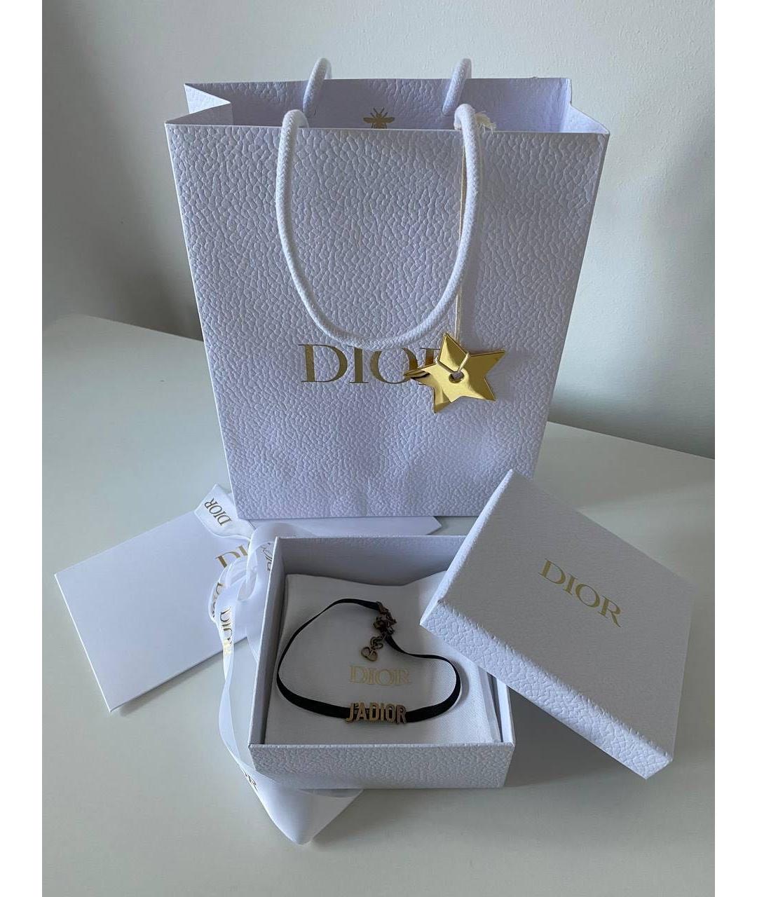 CHRISTIAN DIOR Черный металлический чокер, фото 2