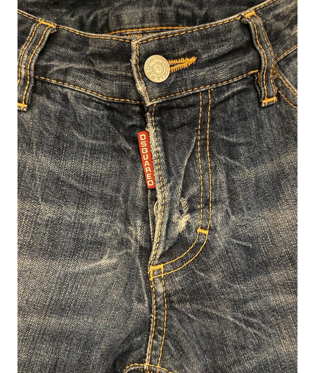 DSQUARED2 Синие прямые джинсы, фото 3