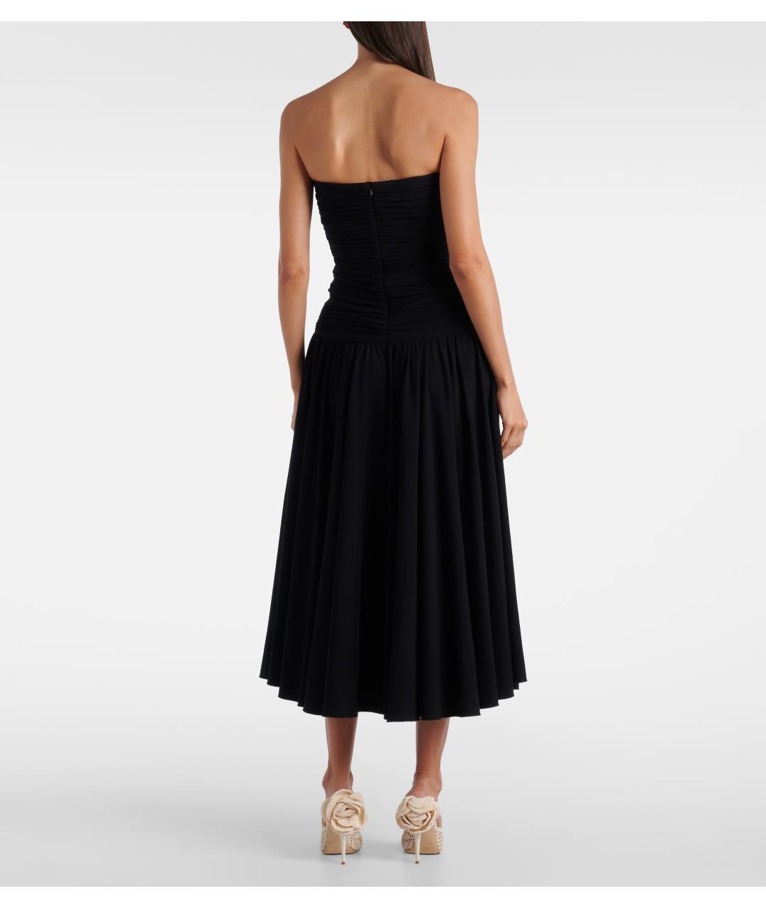 MAGDA BUTRYM Черное вискозное коктейльное платье, фото 6