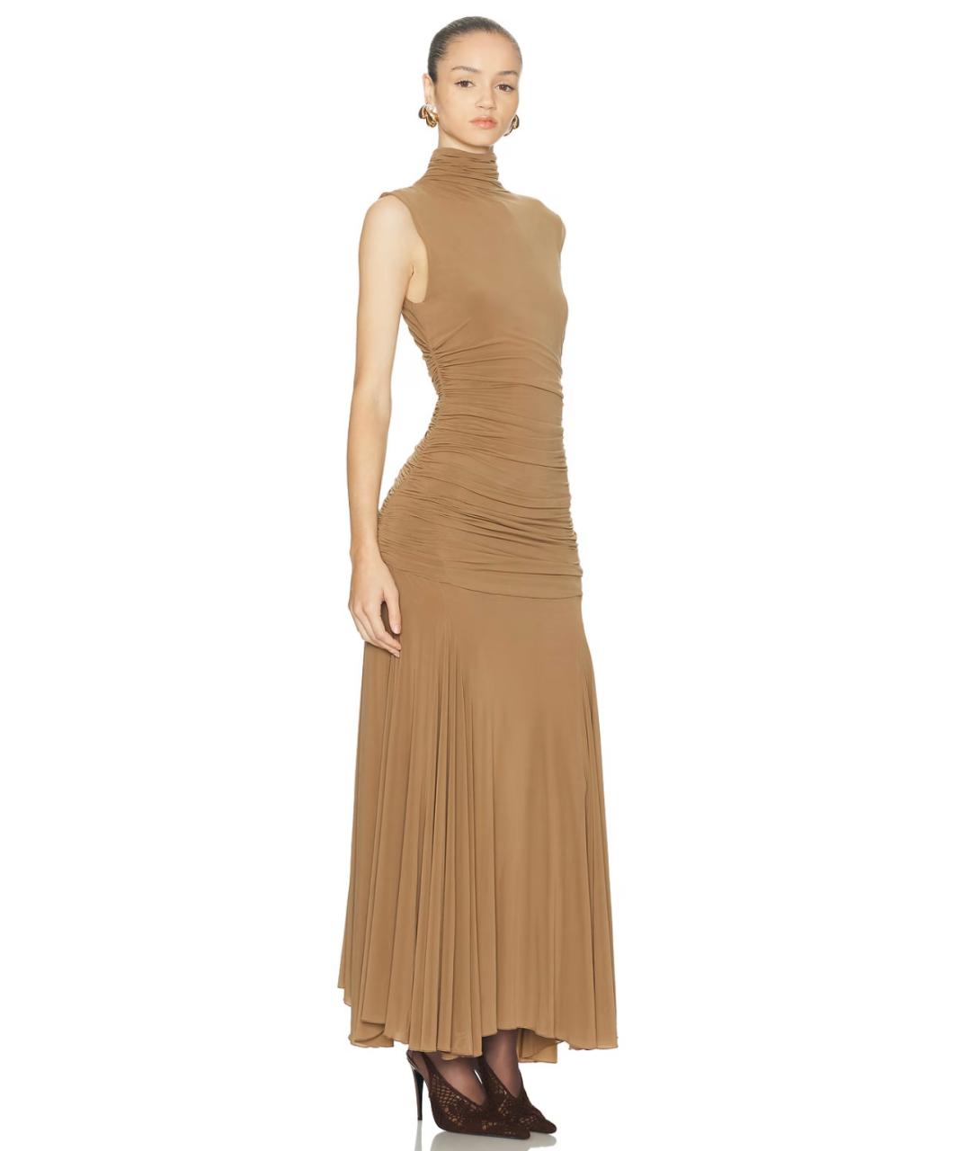 MAGDA BUTRYM Бежевое коктейльное платье, фото 5