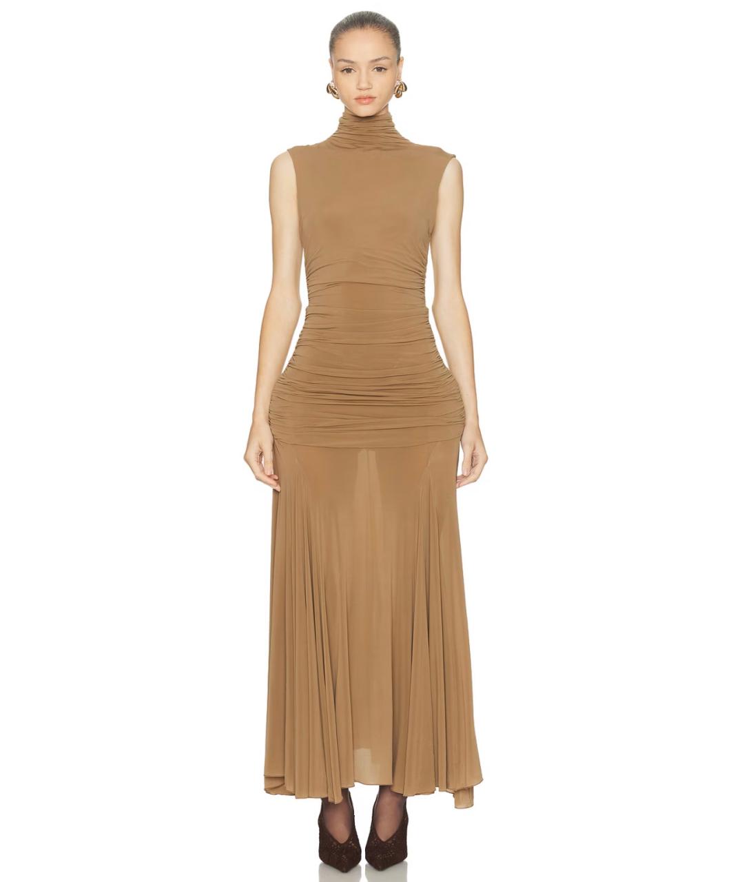 MAGDA BUTRYM Бежевое коктейльное платье, фото 4