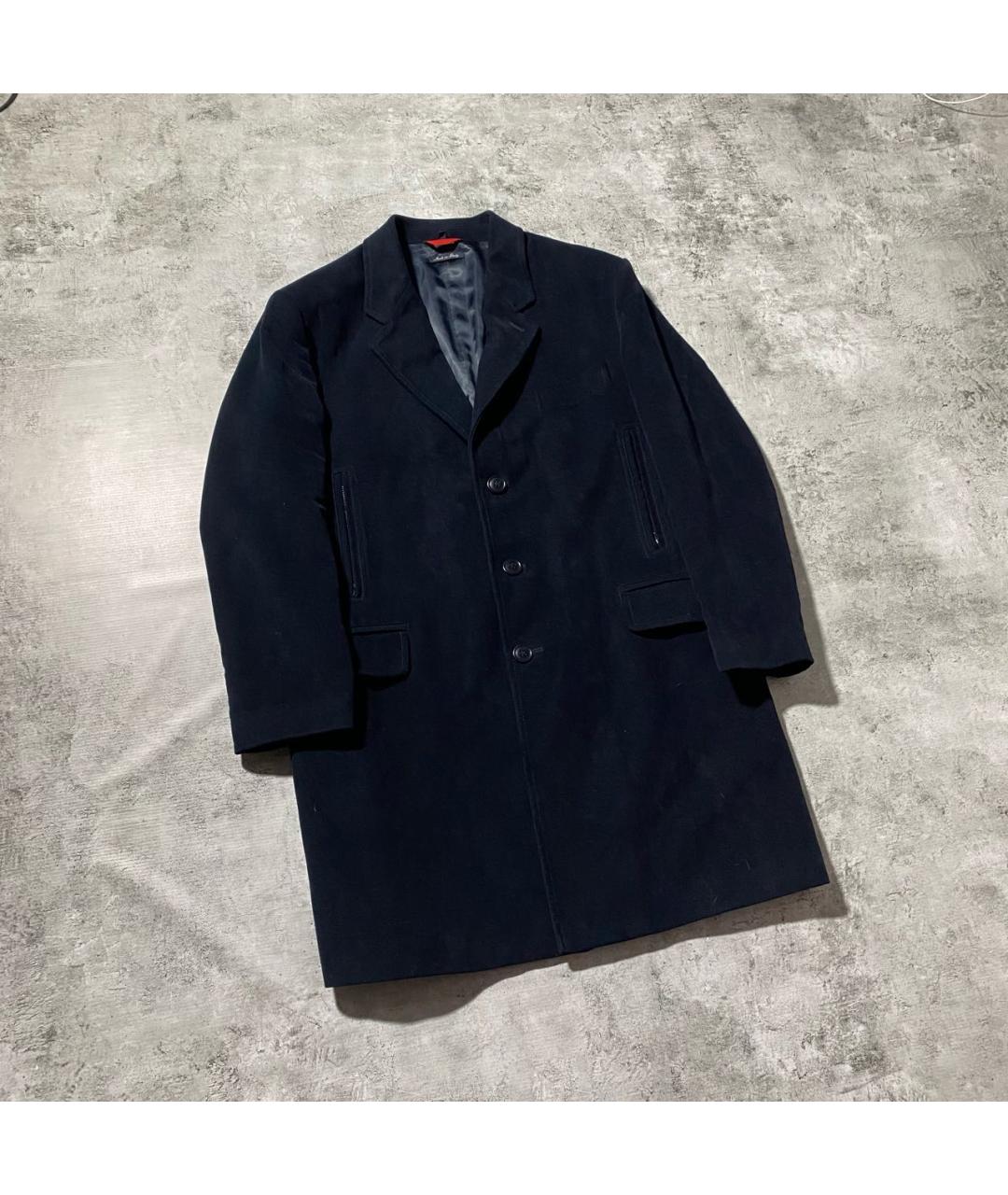 FAY Темно-синее хлопковое пальто, фото 4