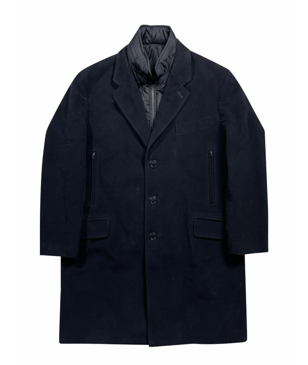 FAY Темно-синее хлопковое пальто, фото 1